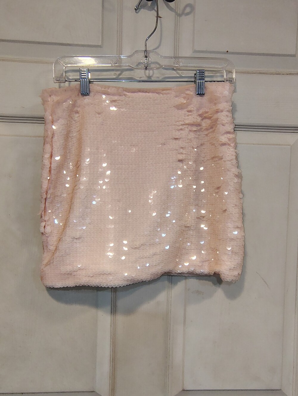 Forever 21 Women's Size M Peach Sequin Skirt